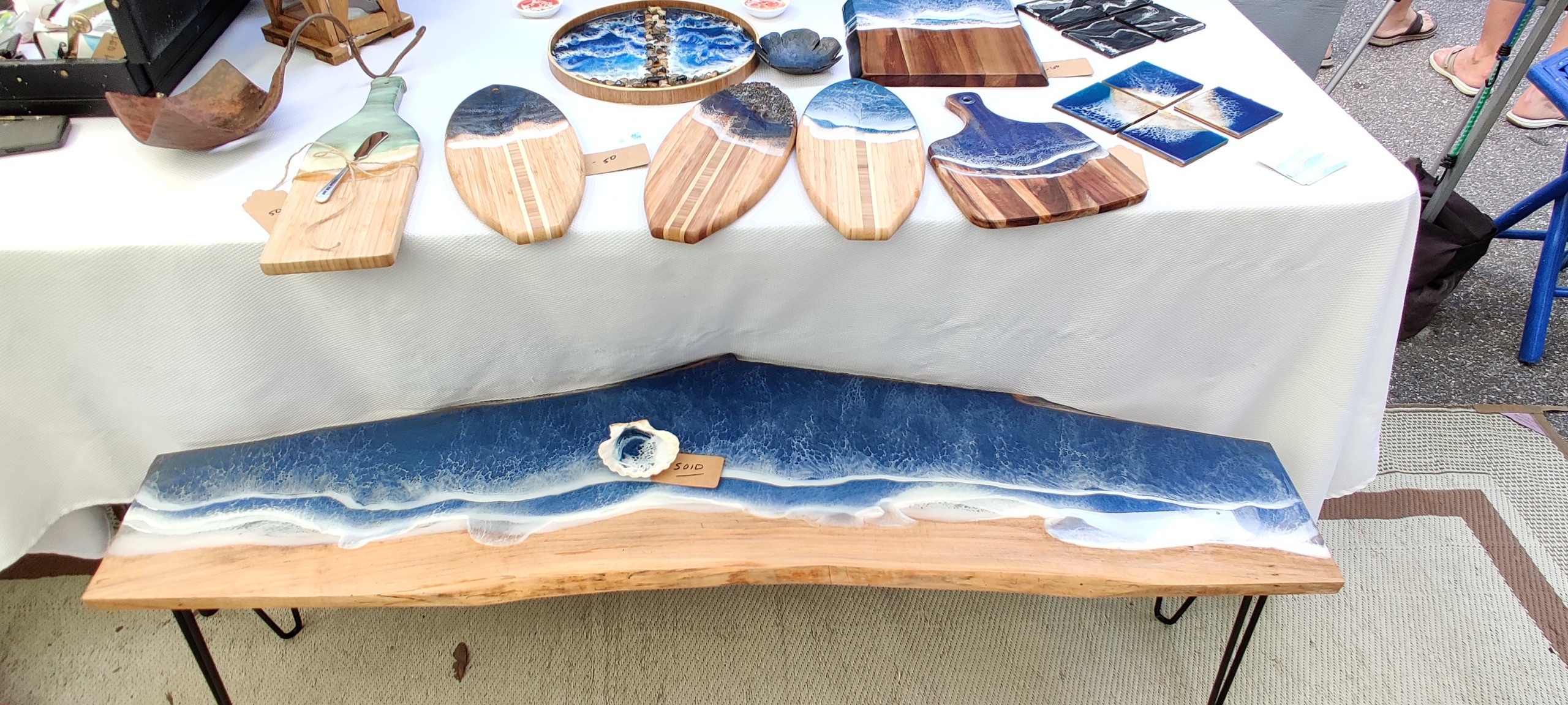 Ocean resin display